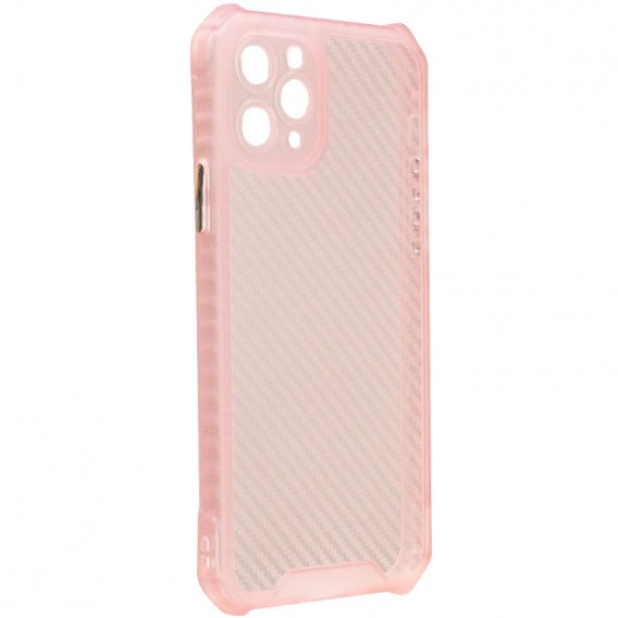Чехол TPU Ease Carbon color series для Apple iPhone 11 Pro Max (6.5"") Розовый / Прозрачный
