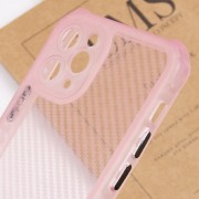 Чехол TPU Ease Carbon color series для Apple iPhone 11 Pro Max (6.5"") Розовый / Прозрачный