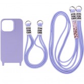 Чохол TPU two straps California для Apple iPhone 13 Pro Max (6.7") Бузковий