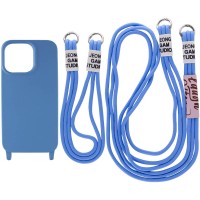 Чохол TPU two straps California для Apple iPhone 13 Pro Max (6.7") Синій / Cosmos blue