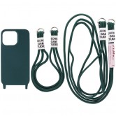 Чохол TPU two straps California для Apple iPhone 13 Pro Max (6.7") Зелений / Forest green
