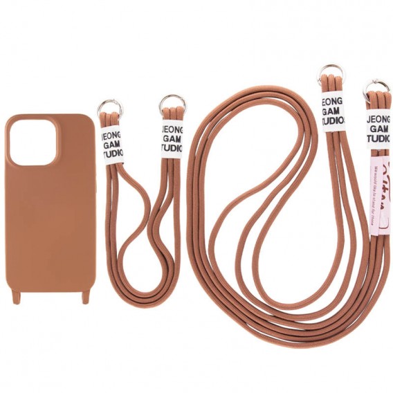 Чохол TPU two straps California для Apple iPhone 13 Pro (6.1"") Коричневий