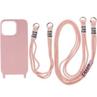 Чохол TPU two straps California для Apple iPhone 13 Pro (6.1") Рожевий / Pink Sand