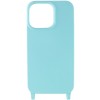 Чехол для Apple iPhone 12 Pro Max (6.7"") - TPU two straps California Бирюзовый / Marine Green