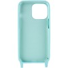 Чехол для Apple iPhone 12 Pro Max (6.7"") - TPU two straps California Бирюзовый / Marine Green