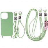 Чохол TPU two straps California для Apple iPhone 12 Pro Max (6.7") Зелений / Pistachio Чохол TPU two straps California для Apple iPhone 12 Pro Max (6.7") Зелений / Pistachio