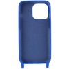 Чехол для Apple iPhone 12 Pro Max (6.7"") - TPU two straps California Синий / Iris
