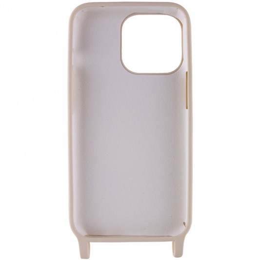Чохол TPU two straps California для Apple iPhone 12 Pro / 12 (6.1") Бежевий / Antique White - зображення 3 
