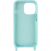Чохол TPU two straps California для Apple iPhone 12 Pro / 12 (6.1"") Бірюзовий / Marine Green