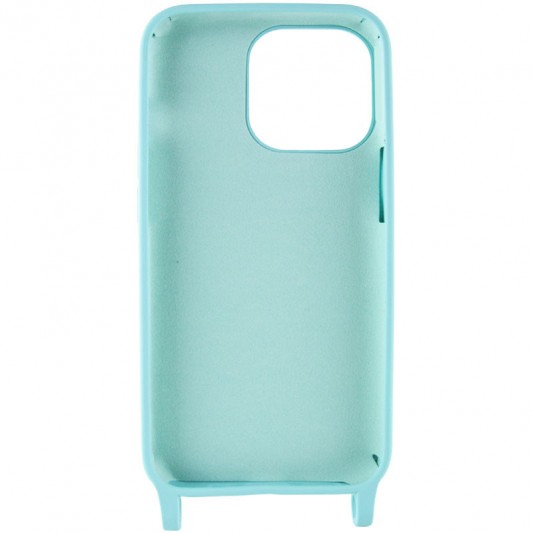 Чохол TPU two straps California для Apple iPhone 12 Pro / 12 (6.1") Бірюзовий / Marine Green - зображення 3 
