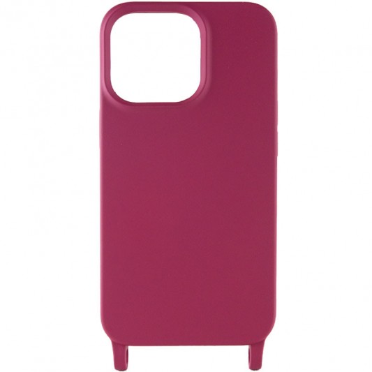 Чохол TPU two straps California для Apple iPhone 12 Pro / 12 (6.1") Червоний / Rose Red - зображення 1 