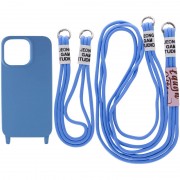 Чохол TPU two straps California для Apple iPhone 12 Pro / 12 (6.1") Синій / Cosmos blue
