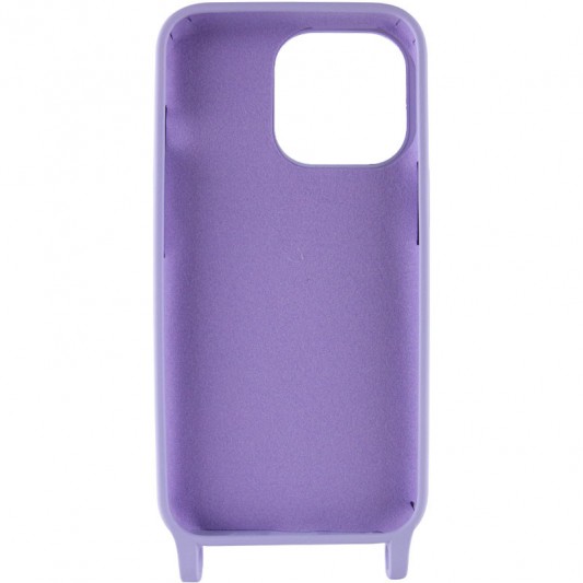 Чохол TPU two straps California для Apple iPhone 12 Pro / 12 (6.1") Бузковий - зображення 3 