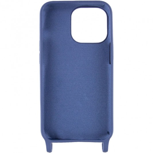 Чохол TPU two straps California для Apple iPhone 12 Pro / 12 (6.1") Темно-синій / Midnight blue - зображення 3 
