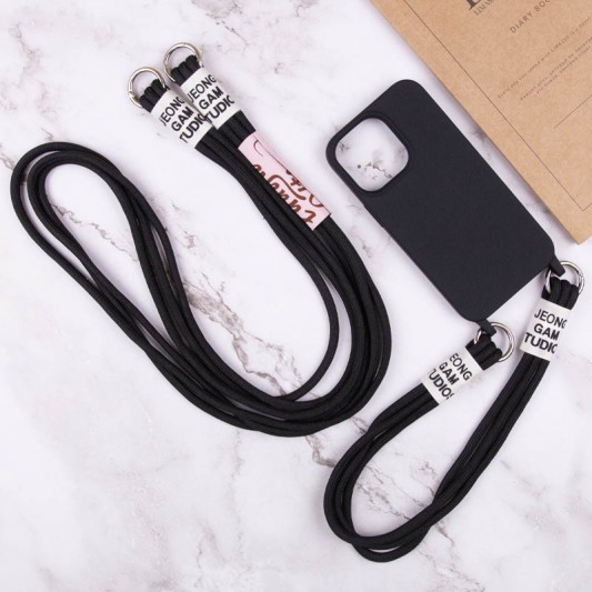 Чохол TPU two straps California для Apple iPhone 12 Pro / 12 (6.1") Чорний - зображення 7 