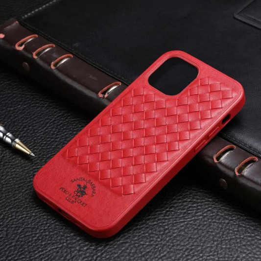 Кожаный чехол Polo Santa Barbara для Apple iPhone 12 Pro / 12 (6.1") Red - изображение 1