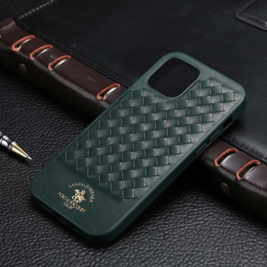 Кожаный чехол Polo Santa Barbara для Apple iPhone 12 Pro Max (6.7") Green - изображение 1
