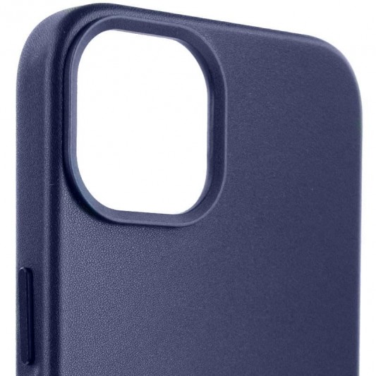 Шкіряний чохол Leather Case (AA Plus) with MagSafe для Apple iPhone 12 Pro / 12 (6.1") Violet - зображення 2 