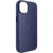 Шкіряний чохол Leather Case (AA Plus) with MagSafe для Apple iPhone 12 Pro / 12 (6.1"") Violet