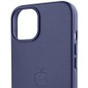 Шкіряний чохол Leather Case (AA Plus) with MagSafe для Apple iPhone 12 Pro / 12 (6.1"") Violet