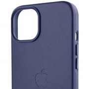 Шкіряний чохол Leather Case (AA Plus) with MagSafe для Apple iPhone 12 Pro / 12 (6.1"") Violet