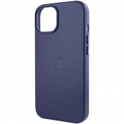 Шкіряний чохол Leather Case (AA Plus) with MagSafe для Apple iPhone 12 Pro / 12 (6.1"") Violet