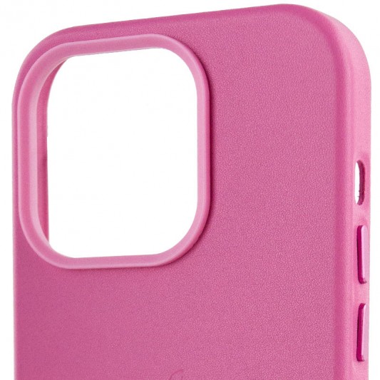 Кожаный чехол Leather Case (AA Plus) with MagSafe для Apple iPhone 13 Pro (6.1") Pollen - изображение 4