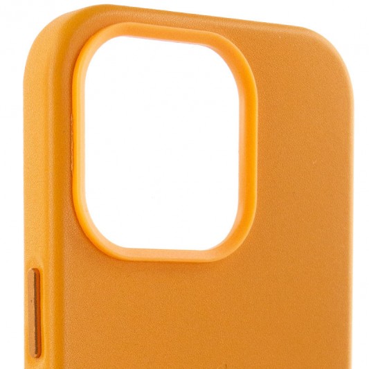 Шкіряний чохол Leather Case (AA Plus) with MagSafe для Apple iPhone 13 Pro Max (6.7") Golden Brown - зображення 2 