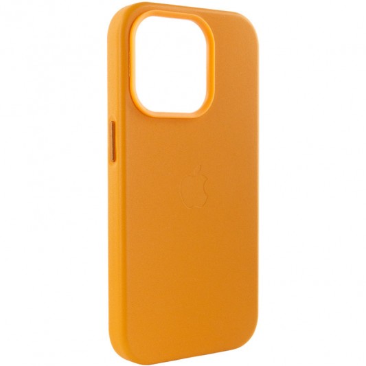 Шкіряний чохол Leather Case (AA Plus) with MagSafe для Apple iPhone 13 Pro Max (6.7") Golden Brown - зображення 3 