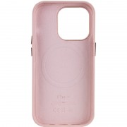 Шкіряний чохол Leather Case (AA Plus) та MagSafe для Apple iPhone 13 Pro Max (6.7"") Sand Pink