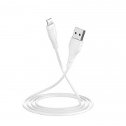 Кабель заряджання та синхронізації Borofone BX18 Optimal USB to Lightning (3m) Білий