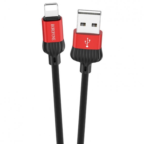 Кабель заряджання та синхронізації Borofone BX28 Dignity USB to Lightning (1m) Червоний