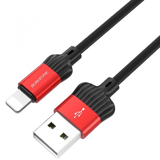 Дата кабель Borofone BX28 Dignity USB to Lightning (1m) Красный - изображение 3