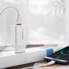 Зарядное устройство для телефона - Borofone BA21A Long journey QC3.0 (1USB/3A) + Type-C Белый