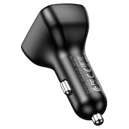 АЗУ FM модулятор Borofone BC41 Eminency QC3.0 (2USB-A) Черный - изображение 2