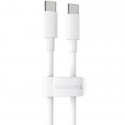 USB кабель зарядки Borofone BX44 High-energy Type-C to Type-C 100W (1m) Білий