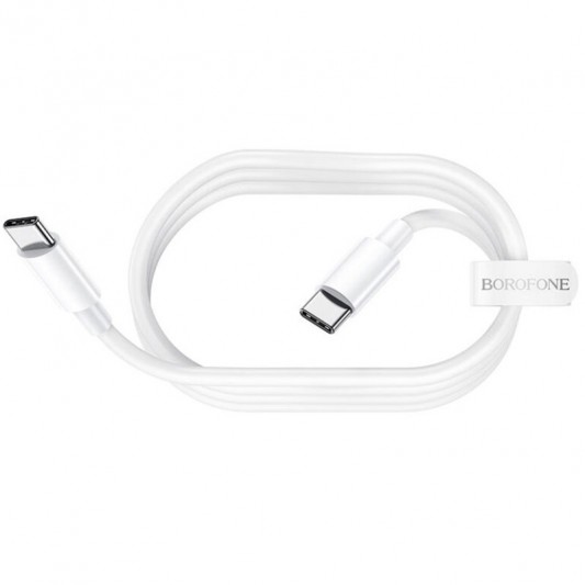 Дата кабель Borofone BX44 High-energy Type-C to Type-C 100W (1m) Білий - зображення 2 