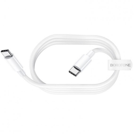 USB кабель зарядки Borofone BX44 High-energy Type-C to Type-C 100W (1m) Белый