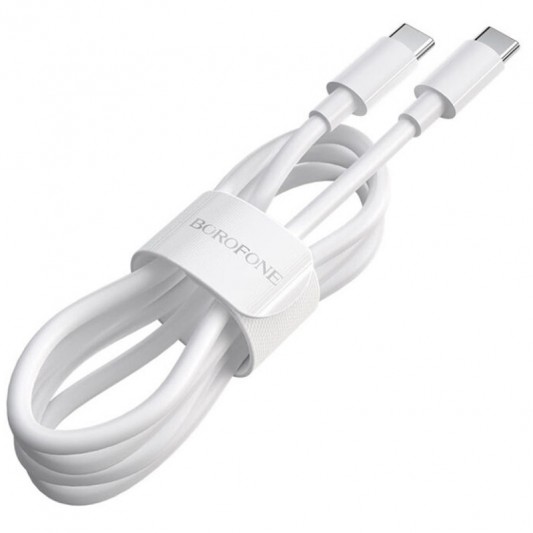 Дата кабель Borofone BX44 High-energy Type-C to Type-C 100W (1m) Білий - зображення 3 