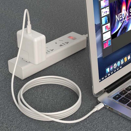 Дата кабель Borofone BX44 High-energy Type-C to Type-C 100W (1m) Білий - зображення 7 