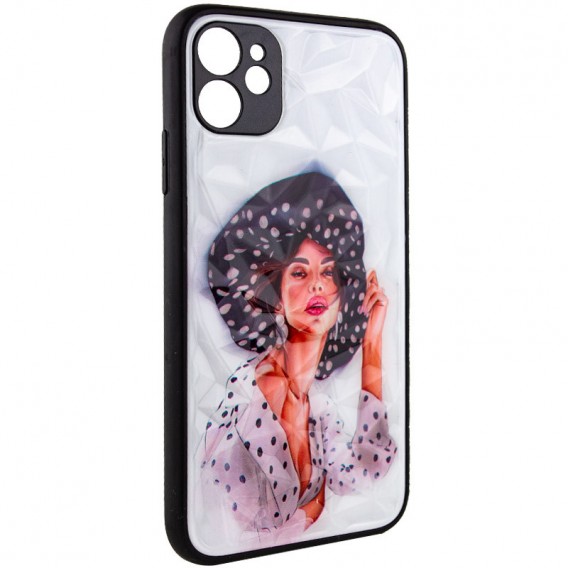 TPU+PC чехол Prisma Ladies для Apple iPhone 11 (6.1"), Girl in a hat
