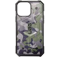 Ударостійкий чохол UAG Pathfinder with MagSafe Camo для Apple iPhone 14 Plus / 15 Plus (6.7") Зелений