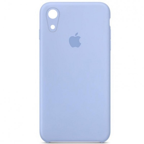 Чохол Silicone Case Square Full Camera Protective (AA) для Apple iPhone XR (6.1"), Синій / Lilac Blue