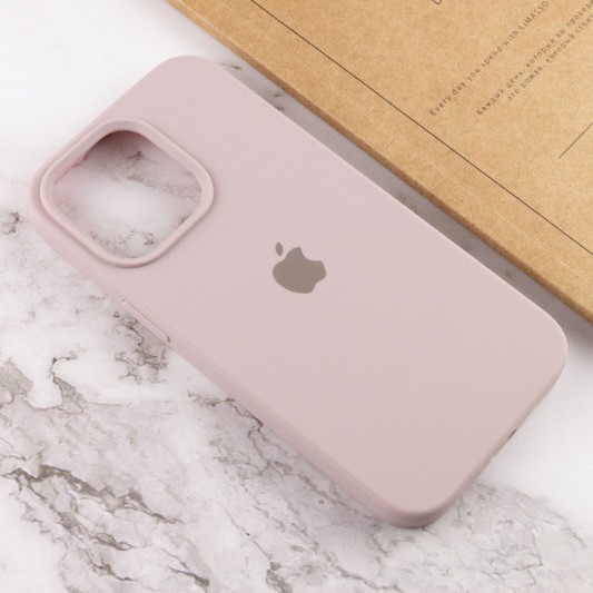 Чехол Silicone Case Full Protective (AA) для Apple iPhone 14 Pro (6.1") Серый / Lavender - изображение 4