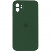 Чехол Silicone Case Square Full Camera Protective (AA) для Apple iPhone 11 (6.1") Зеленый / Cyprus Green
