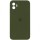 Чохол Silicone Case Square Full Camera Protective (AA) для Apple iPhone 11 (6.1") Зелений / Dark Olive