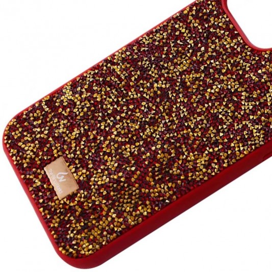 TPU чохол Bling World Rock Diamond для Apple iPhone 14 (6.1") Червоний - зображення 1 