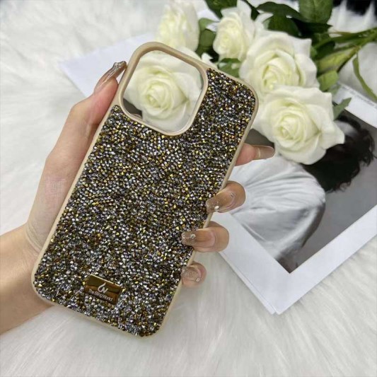 TPU чохол Bling World Rock Diamond для Apple iPhone 14 Plus (6.7") Золотий - зображення 1 