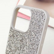 TPU чехол Bling World Rock Diamond для Apple iPhone 14 Pro (6.1"), Серебряный