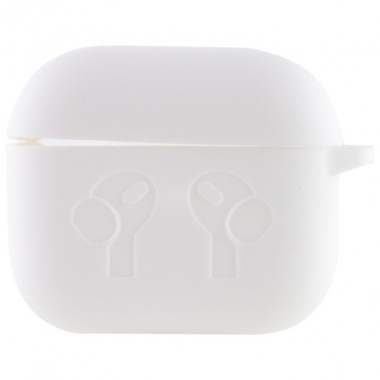 Силіконовий футляр для навушників AirPods 3 Білий / White - зображення 1 